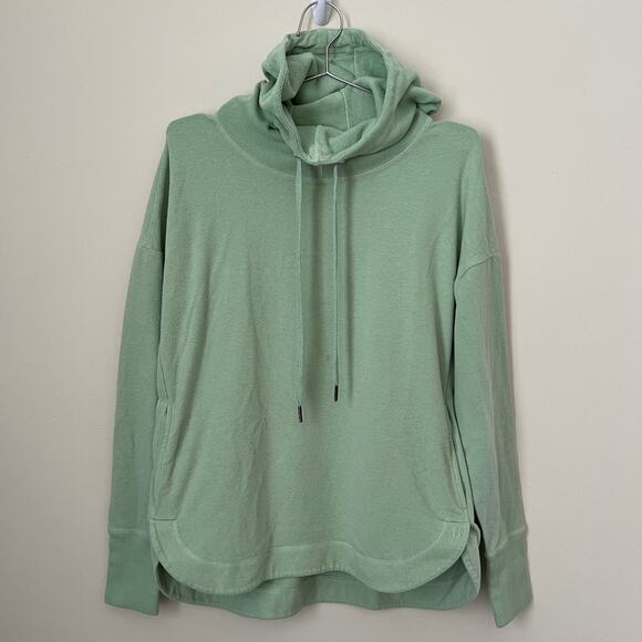 Sweaty Betty Mock Neck Fleece Hoodie Mint Green Size 4 / 6 (Small) - Picture 1 of 15